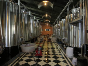 Fermentation cellar at Chateau Leoville-Poyferre