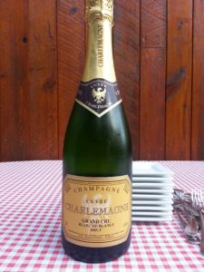 Champagne to kick off a summer evening with friends.