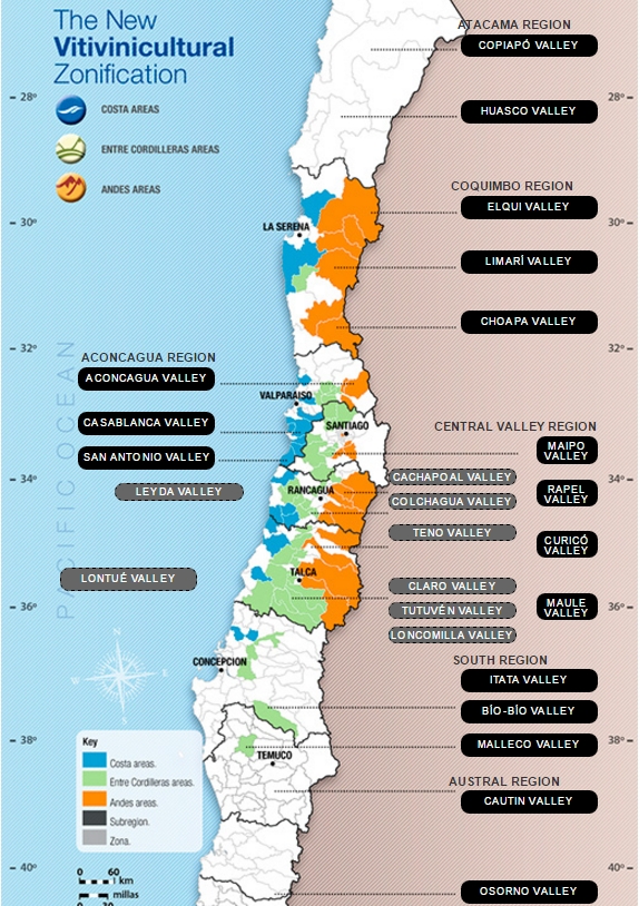 Wine Regions of Chile